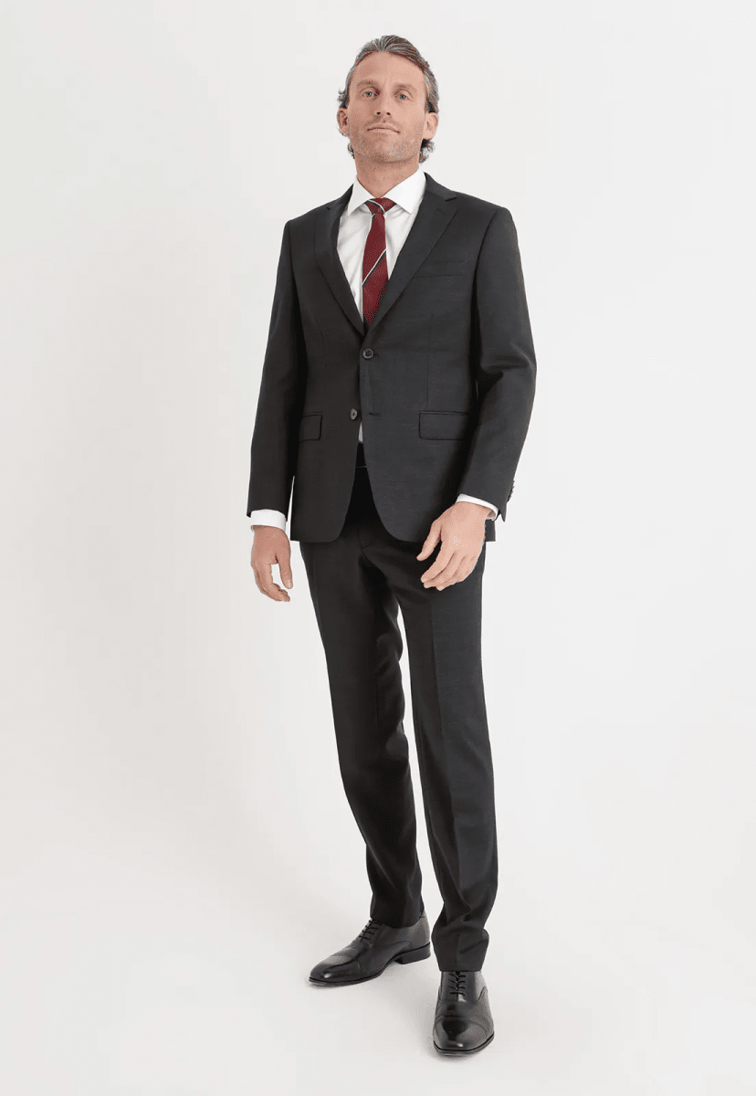 TRAJE HOMBRE FORMAL BUSINESS NEGRO TRIAL – ELEGANCIA SLIM FIT EN LANA SUPER 100’S I5002N0091
