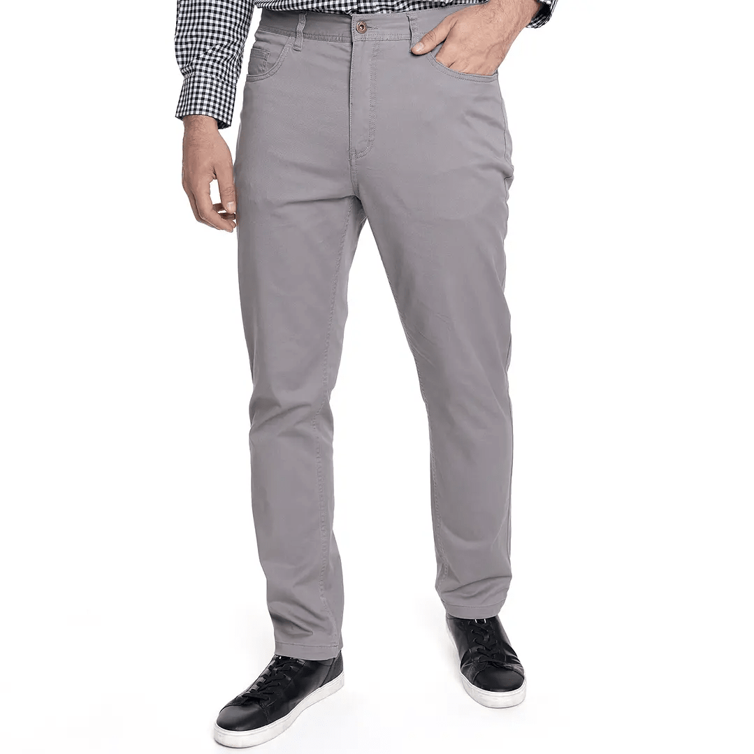 PANTALON HOMBRE 5 BOLSILLOS GRIS CLARO LI080N0021
