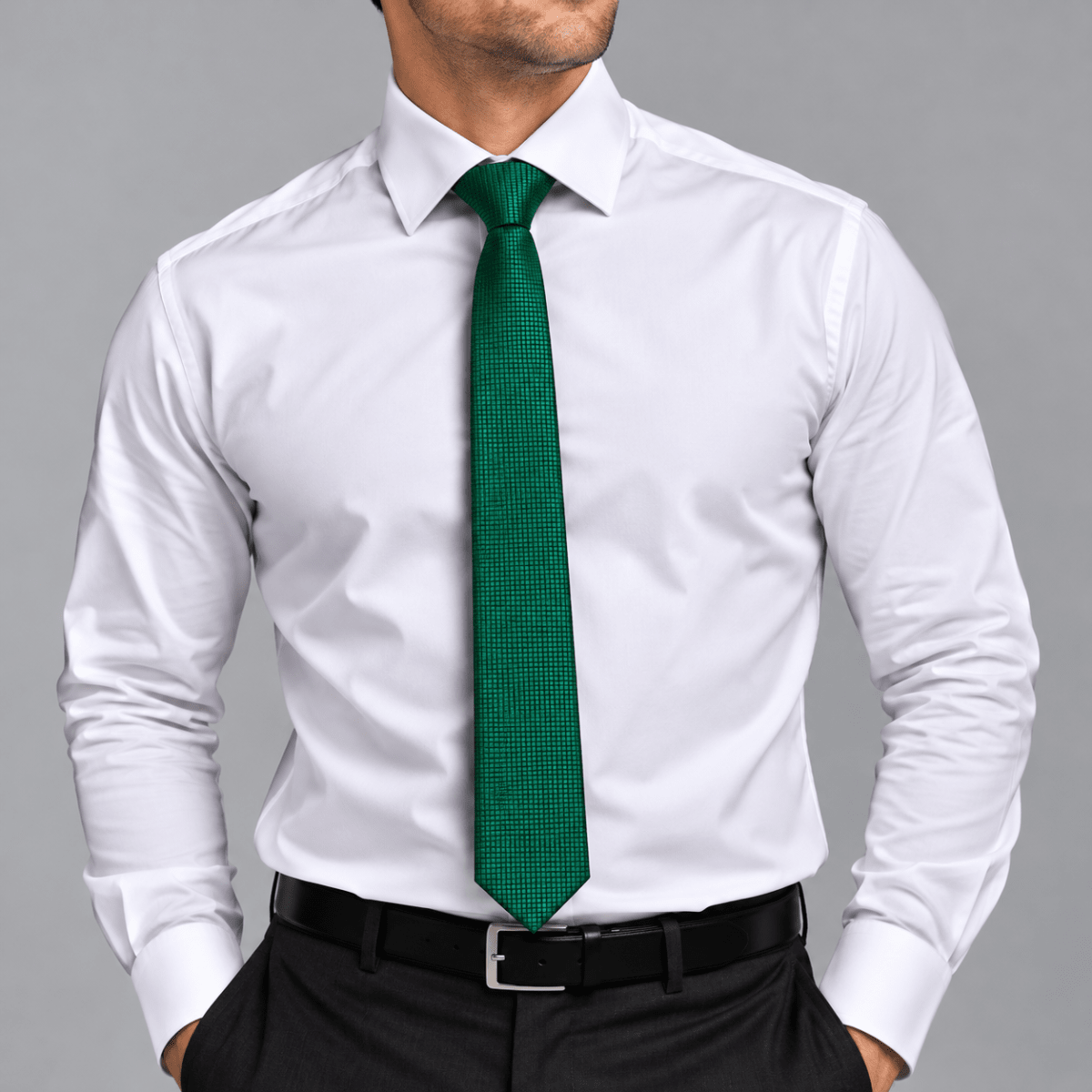 CORBATA SLIM TEXTURIZADA 6 CM VERDE AC002N0172