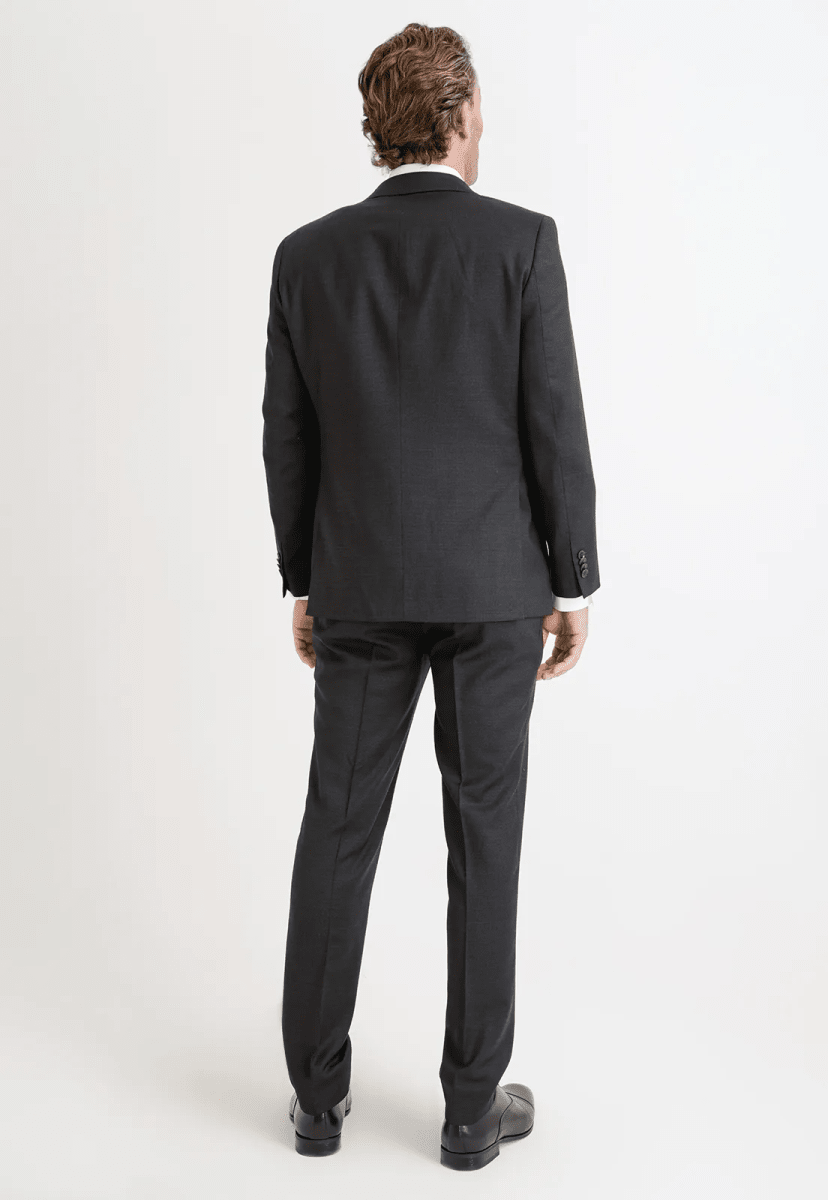 TRAJE HOMBRE FORMAL BUSINESS NEGRO TRIAL – ELEGANCIA SLIM FIT EN LANA SUPER 100’S I5002N0092