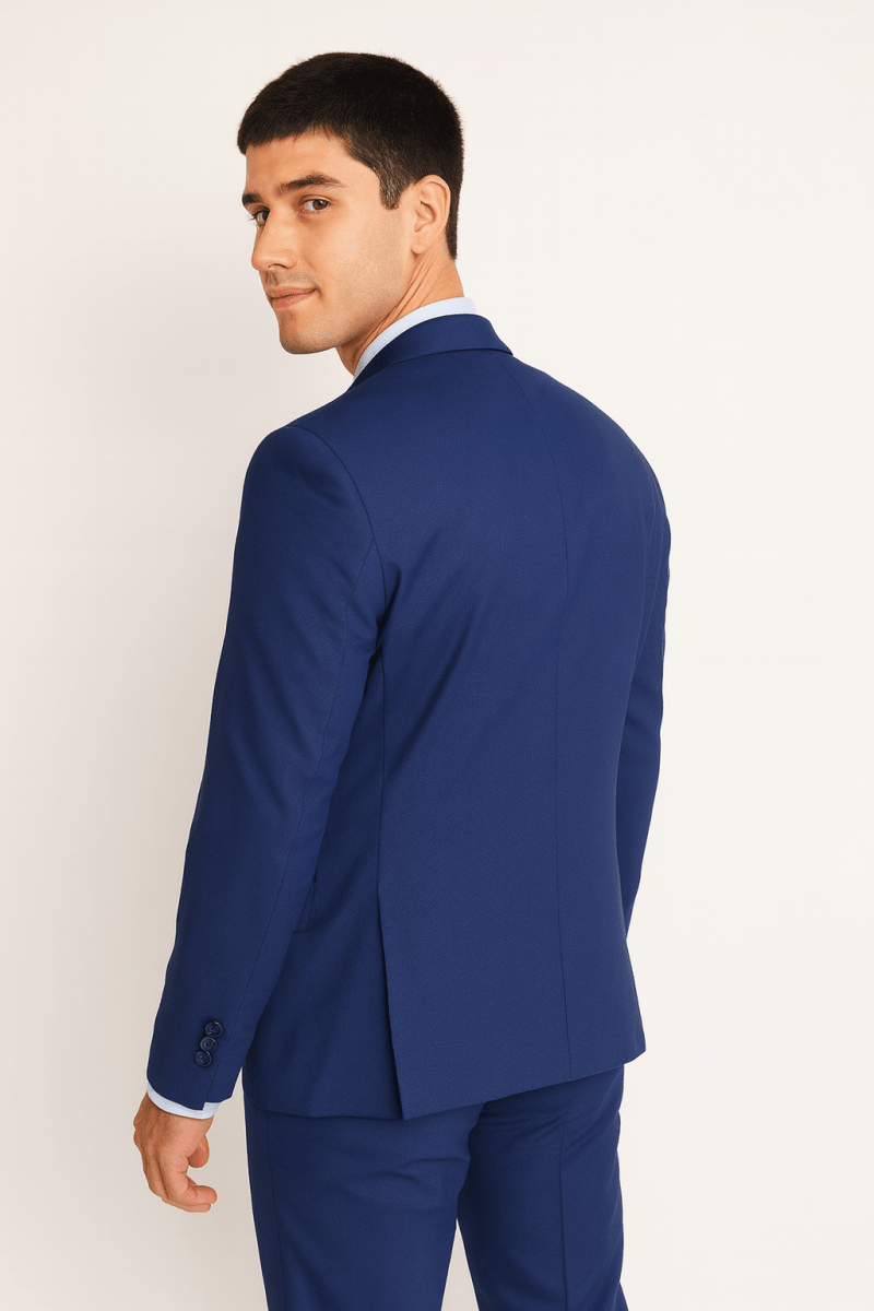 TRAJE EJECUTIVO AZULINO TEXTURADO PARA HOMBRE - MODELO V6000N0763