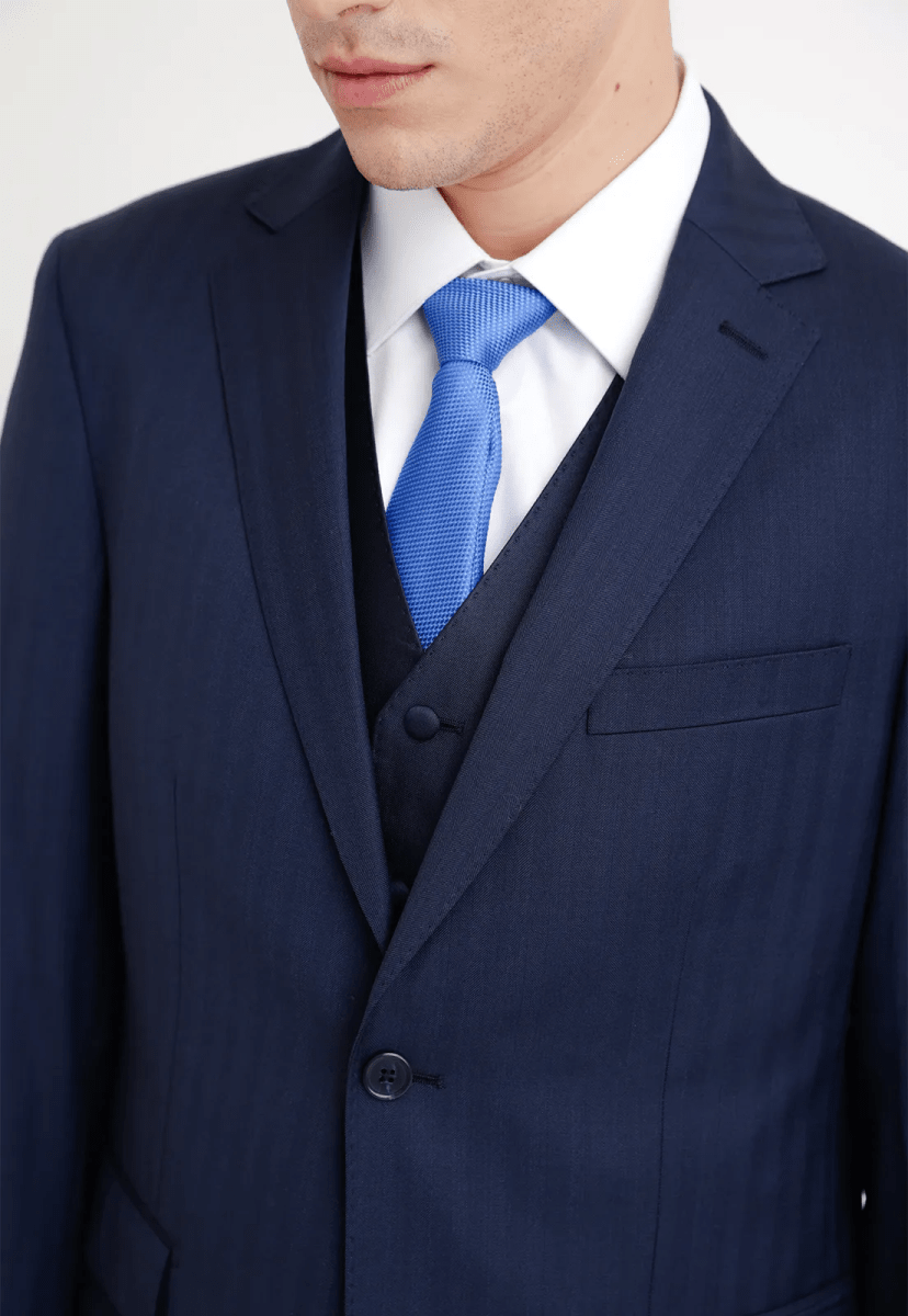 TRAJE HOMBRE FORMAL BUSINESS AZUL MARINO TRIAL – ELEGANCIA SLIM FIT EN LANA SUPER 100’S I5002N0772