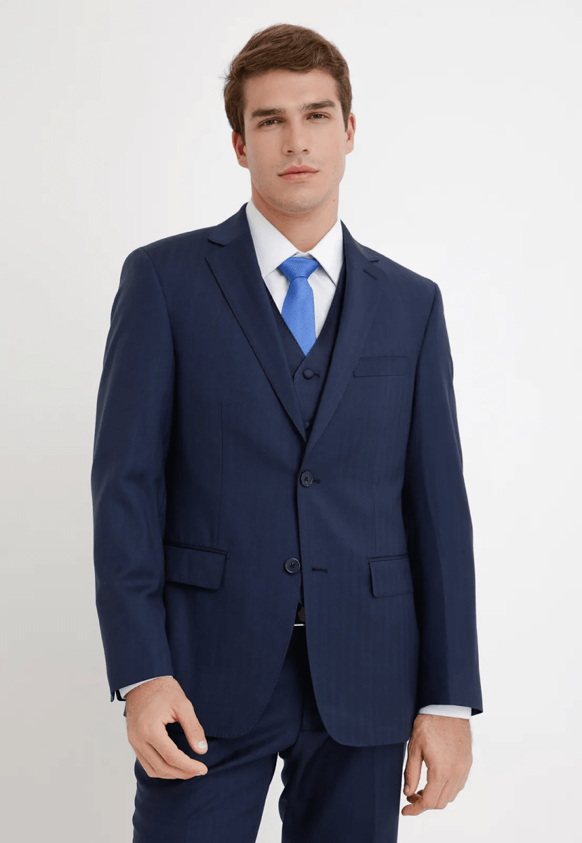 TRAJE HOMBRE FORMAL BUSINESS AZUL MARINO TRIAL – ELEGANCIA SLIM FIT EN LANA SUPER 100’S I5002N0773