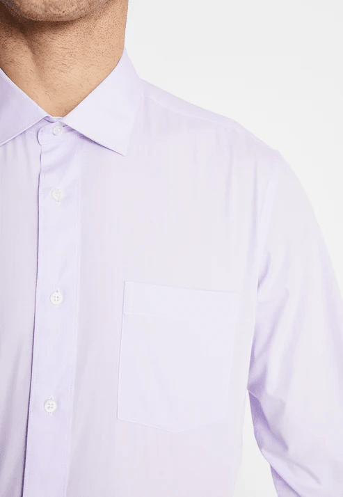 CAMISA FORMAL BASICA LISA REGULAR POPLIN LILA V6000N0603