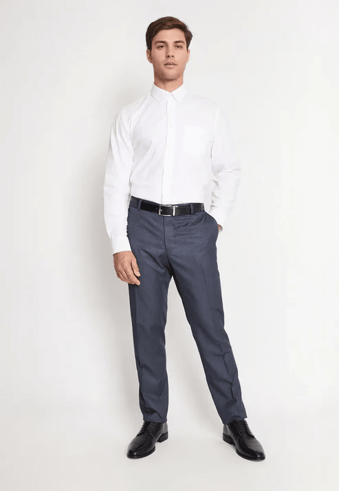 CAMISA FORMAL OXFORD REGULAR HOMBRE BLANCO V6002N0014