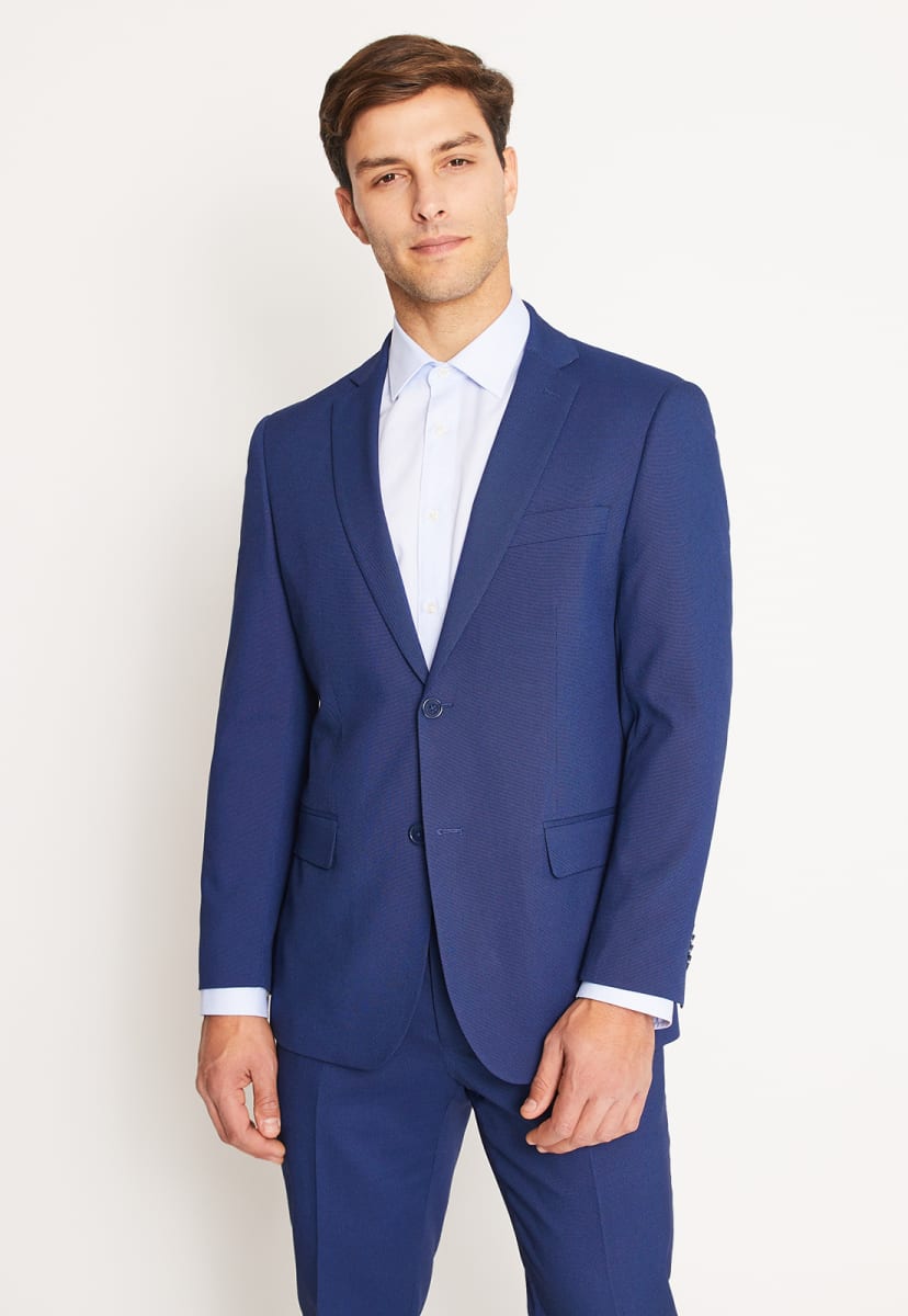 TRAJE EJECUTIVO AZULINO TEXTURADO PARA HOMBRE - MODELO V3000N0762