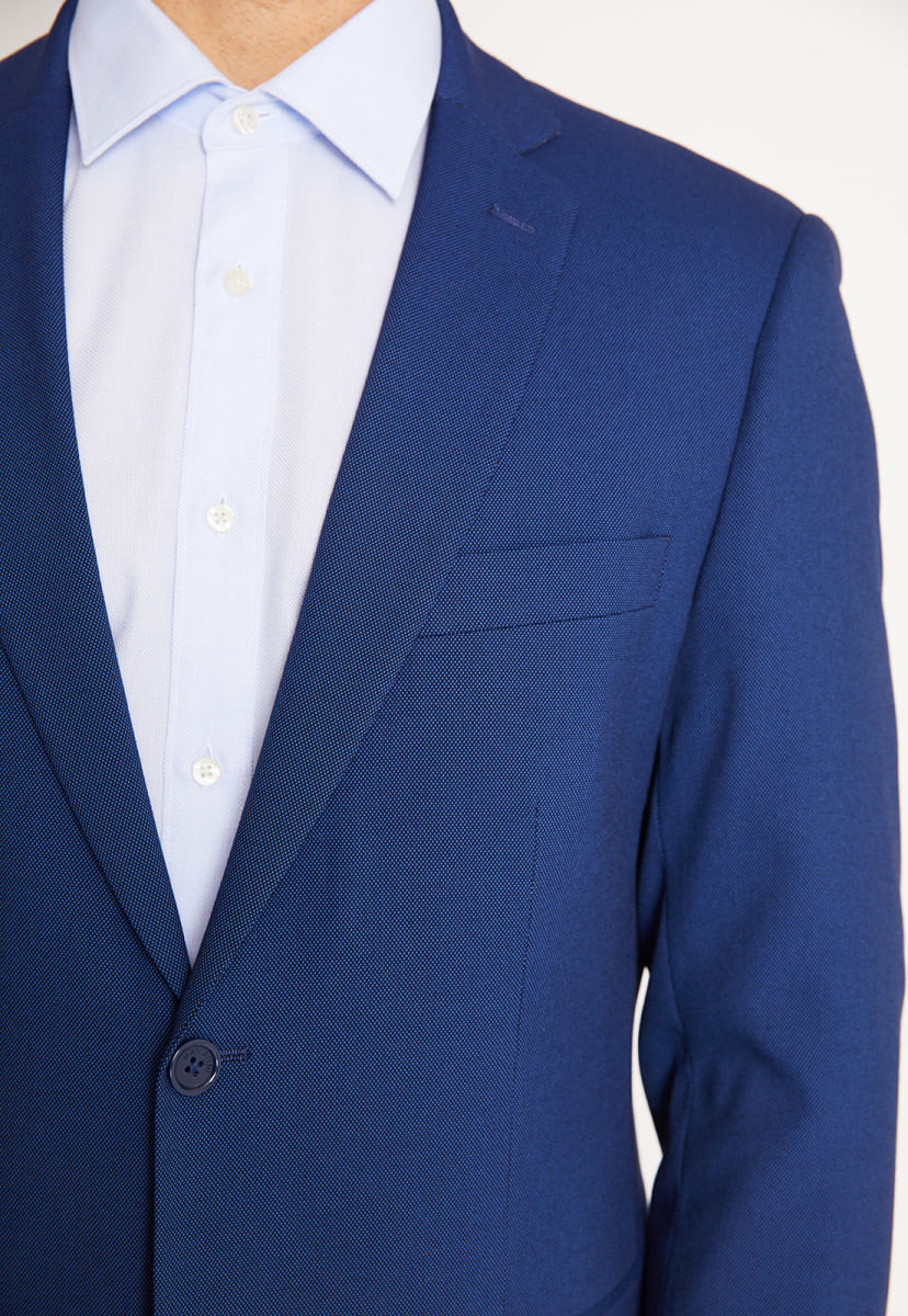 TRAJE EJECUTIVO AZULINO TEXTURADO PARA HOMBRE - MODELO V3000N0764