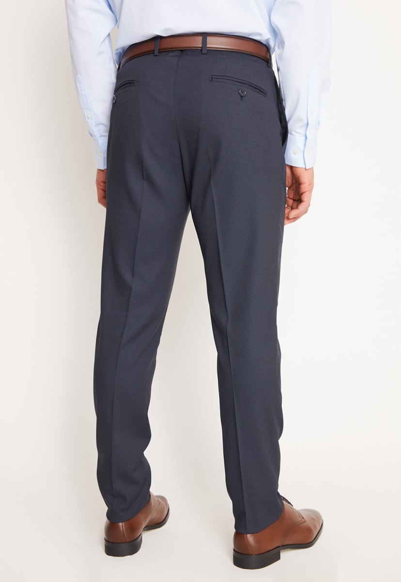 TRAJE EJECUTIVO AZUL MARINO TEXTURADO PARA HOMBRE - MODELO V3000N0796