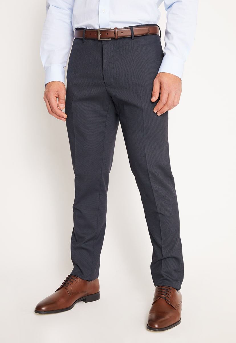 TRAJE EJECUTIVO AZUL MARINO TEXTURADO PARA HOMBRE - MODELO V3000N0795