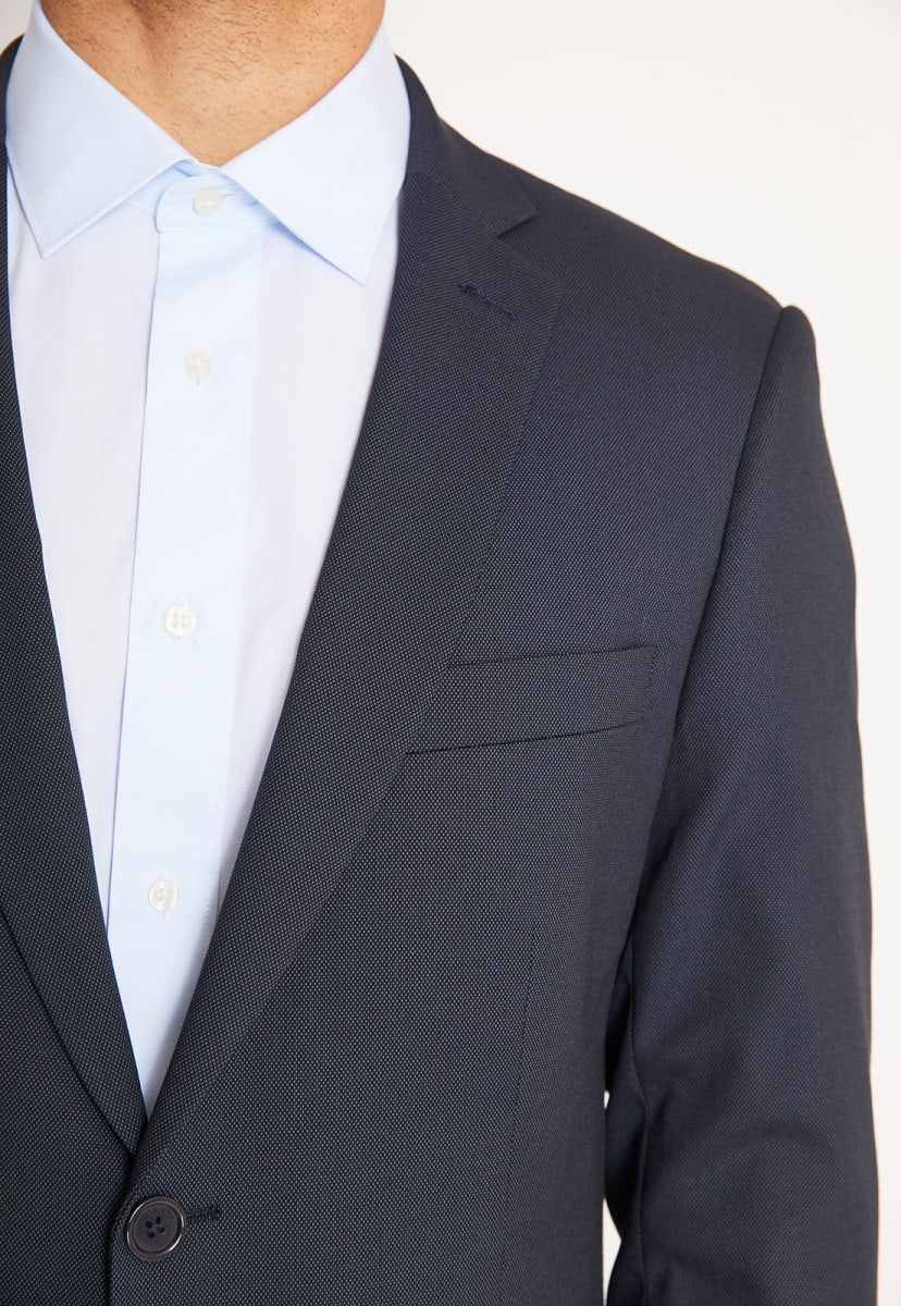 TRAJE EJECUTIVO AZUL MARINO TEXTURADO PARA HOMBRE - MODELO V3000N0794