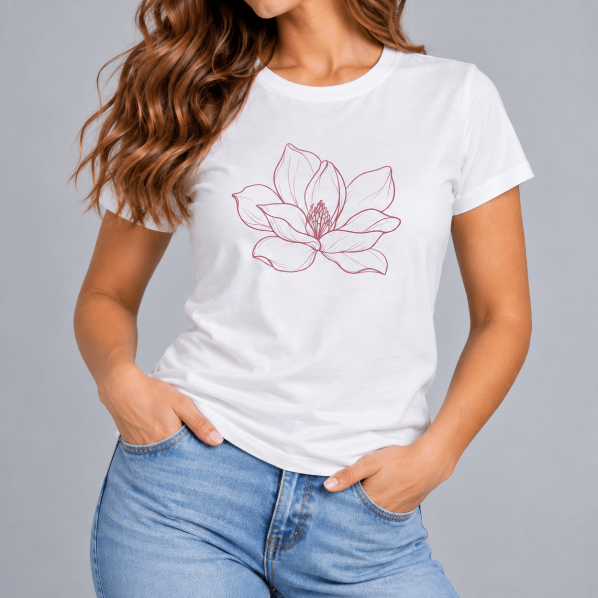 POLERA MANGA CORTA ESTAMPADA BLANCA MUJER LI100N0011