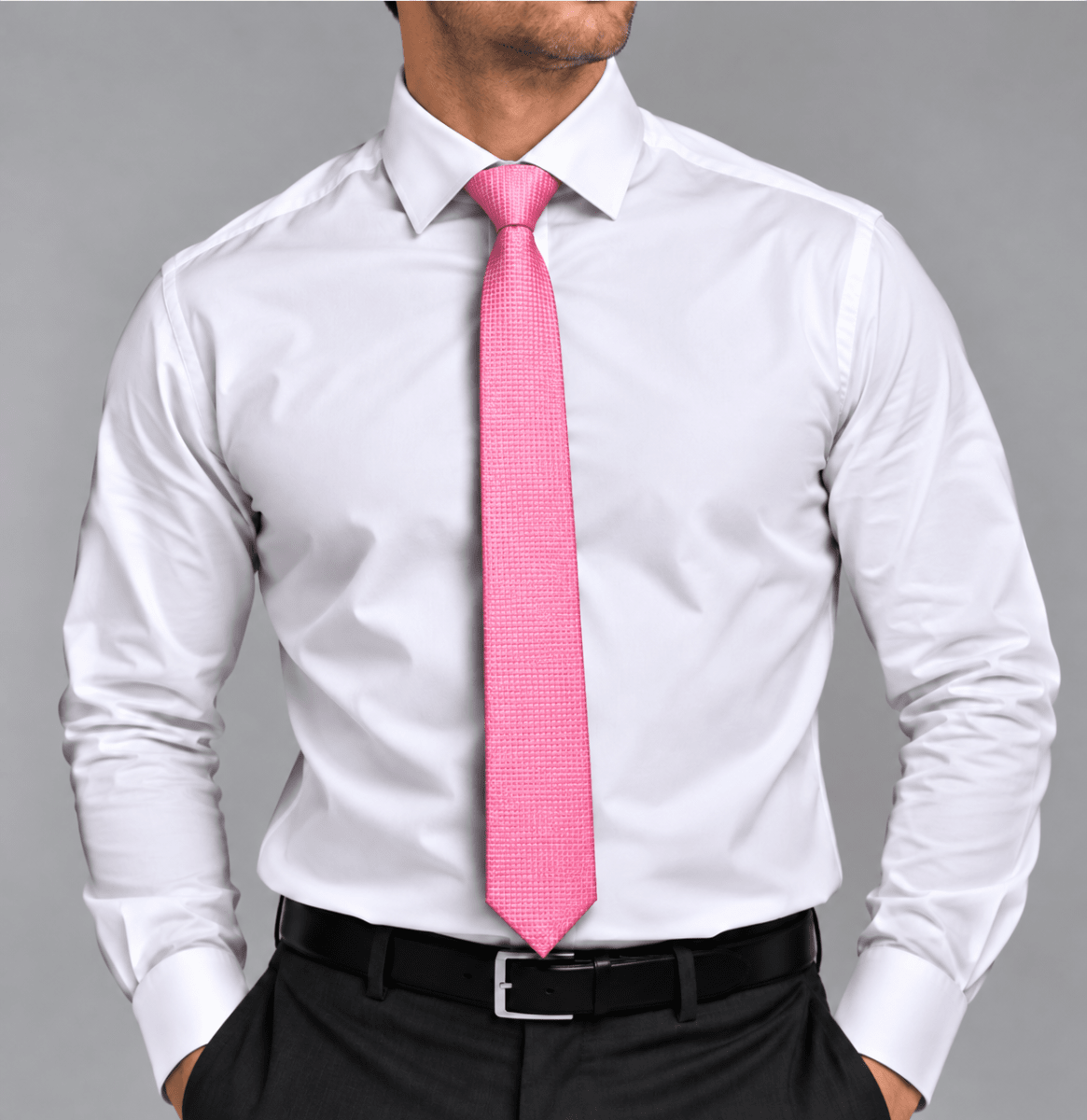 CORBATA SLIM TEXTURIZADA 6 CM ROSADO OSCURO AC002N0082