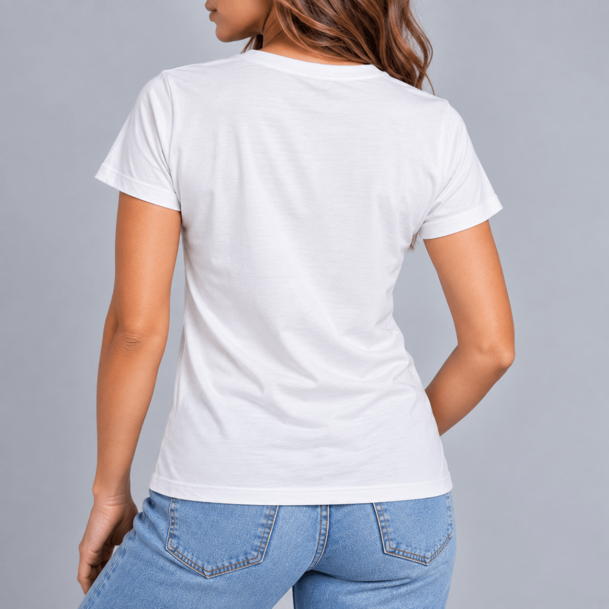 POLERA MANGA CORTA ESTAMPADA BLANCA MUJER LI100N0013