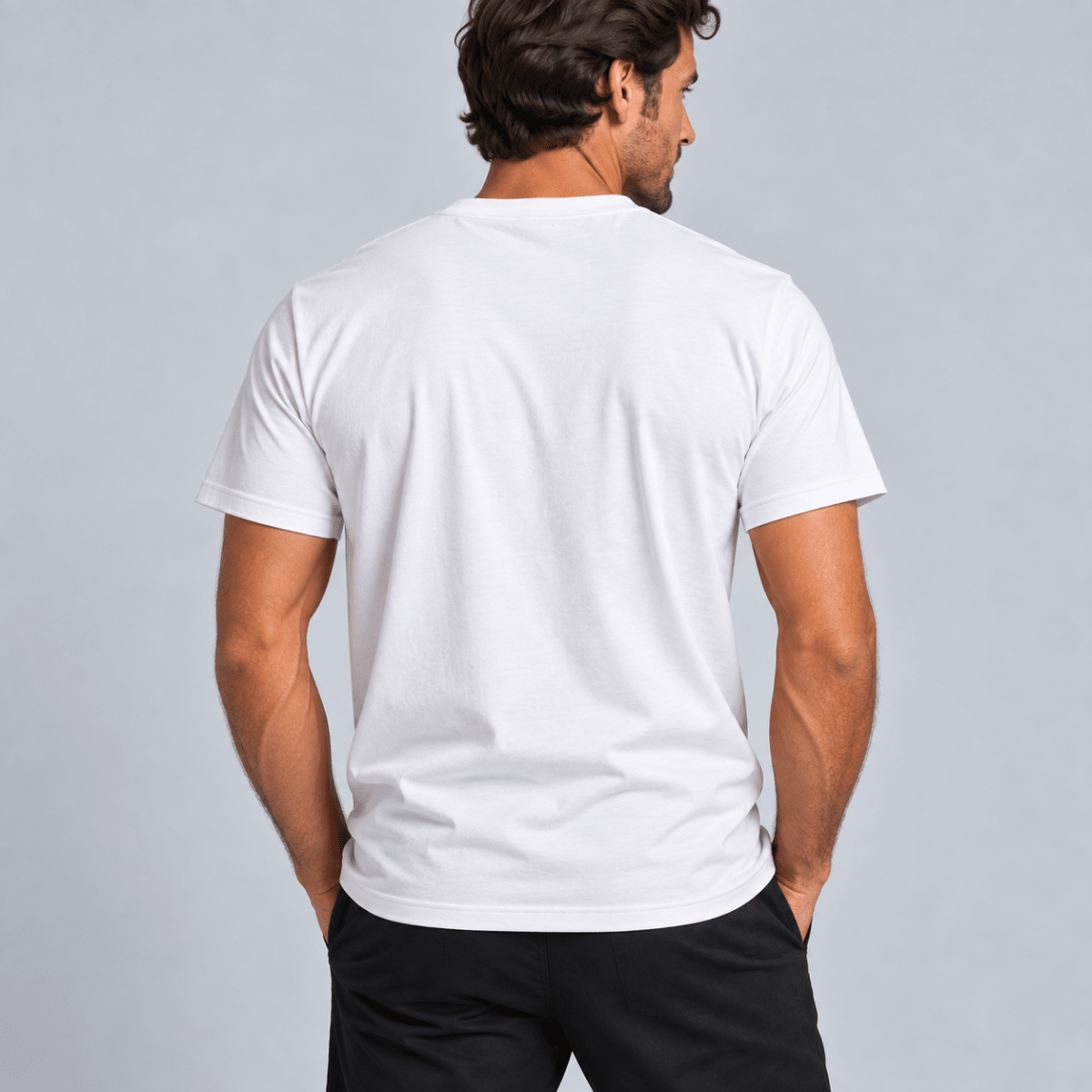 POLERA MANGA CORTA ESTAMPADA BASICA HOMBRE BLANCO LI003N0013