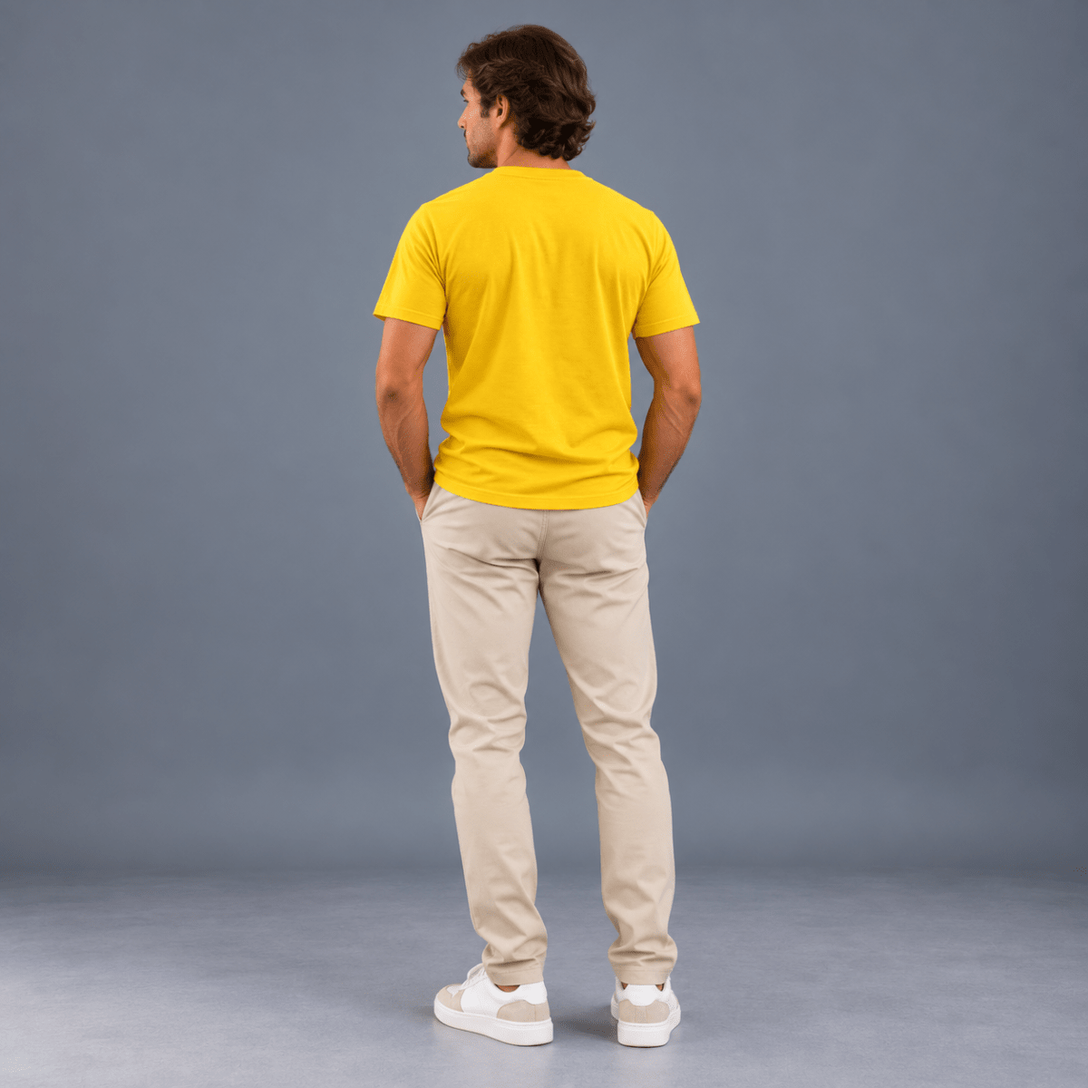POLERA MANGA CORTA BASICA OPOSTO AMARILLO LI000N0244
