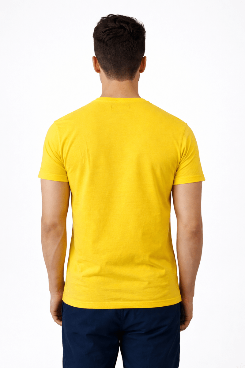 POLERA MANGA CORTA BASICA OPOSTO AMARILLO LI000N0242
