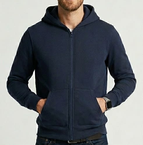 POLERON FULL ZIP TERMICO AZUL MARINO LI004N0791
