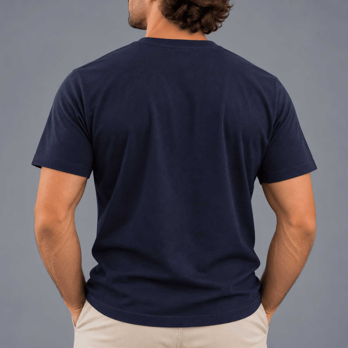 POLERA MANGA CORTA BASICA OPOSTO AZUL MARINO LI000N0792