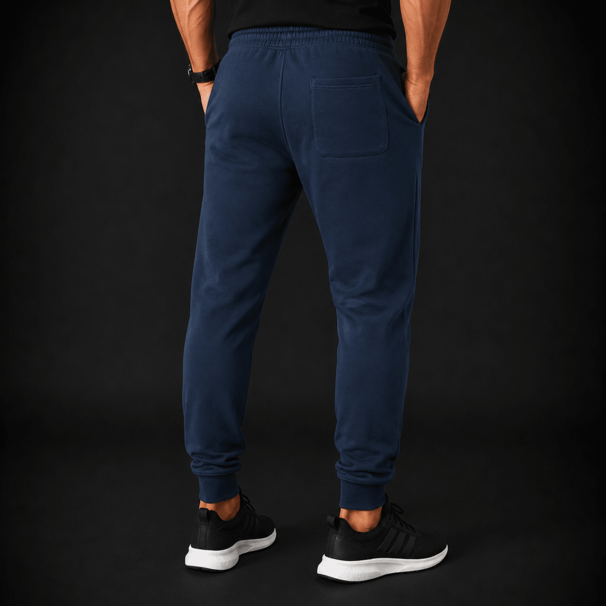 JOGGER FRANELA CARDADA AZUL MARINO LI000N0792