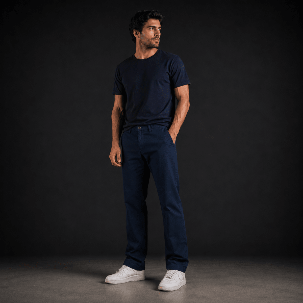 PANTALON CHINO AZUL MARINO I6000N0793