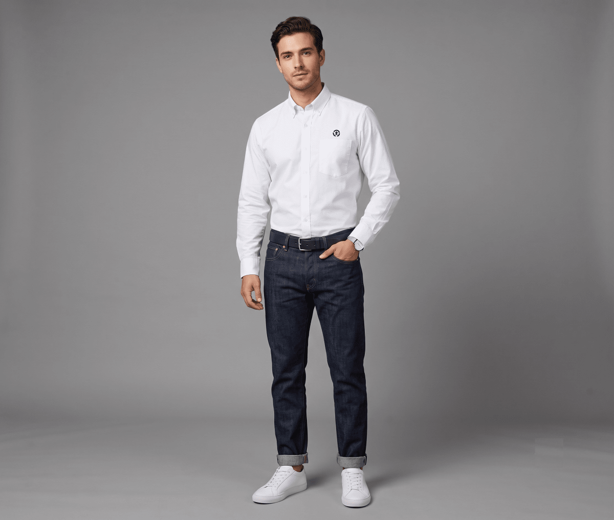 CAMISA OXFORD OPOSTO BLANCO I6001N0011