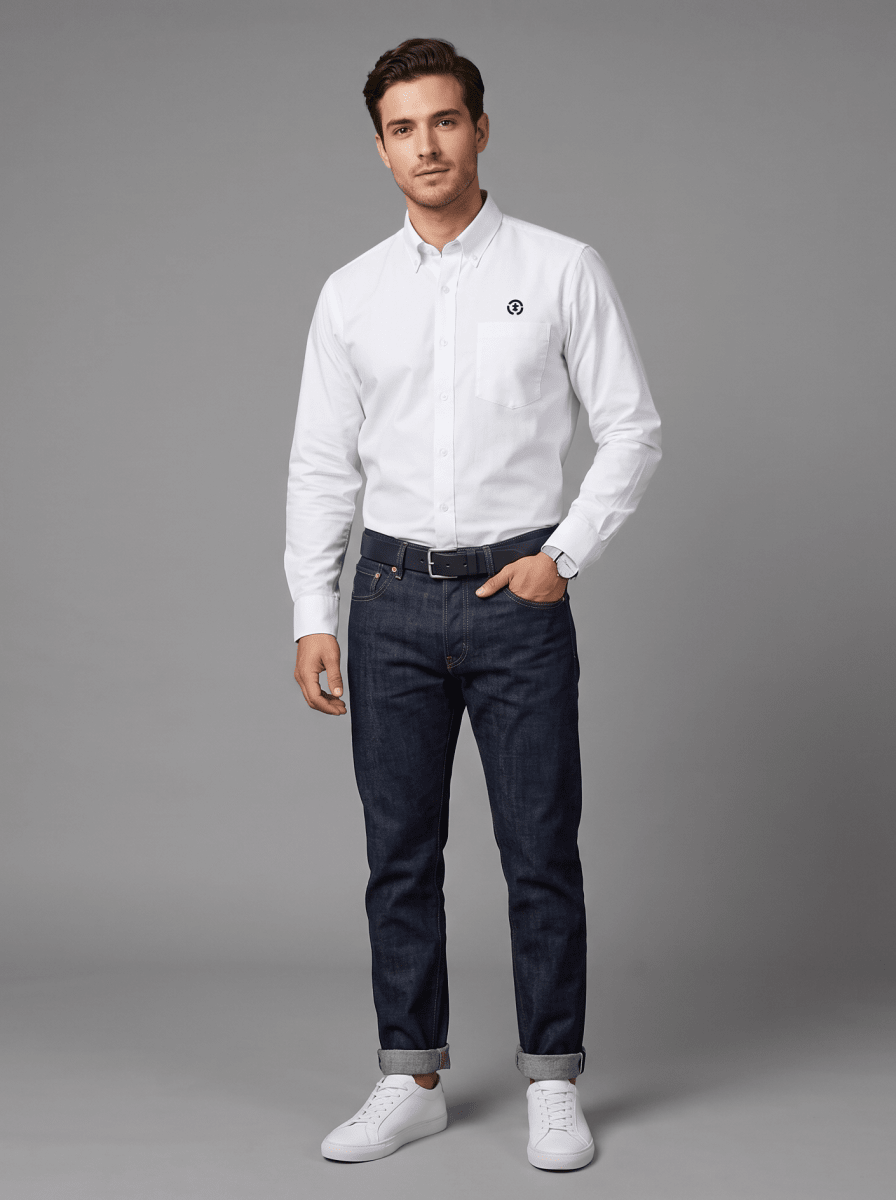 CAMISA OXFORD OPOSTO BLANCO I6001N0012