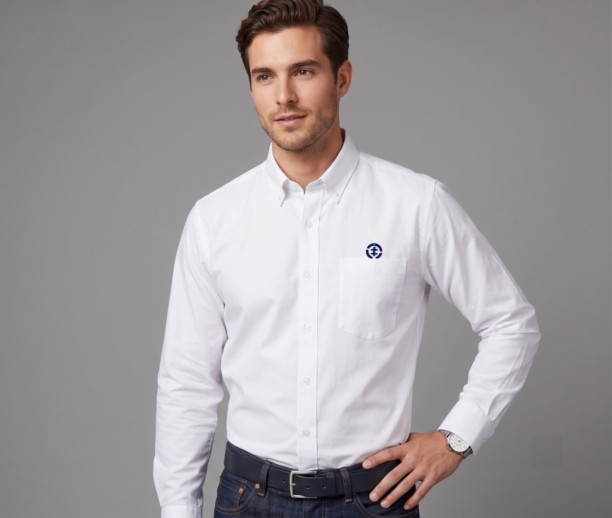 CAMISA OXFORD OPOSTO BLANCO I6001N0013