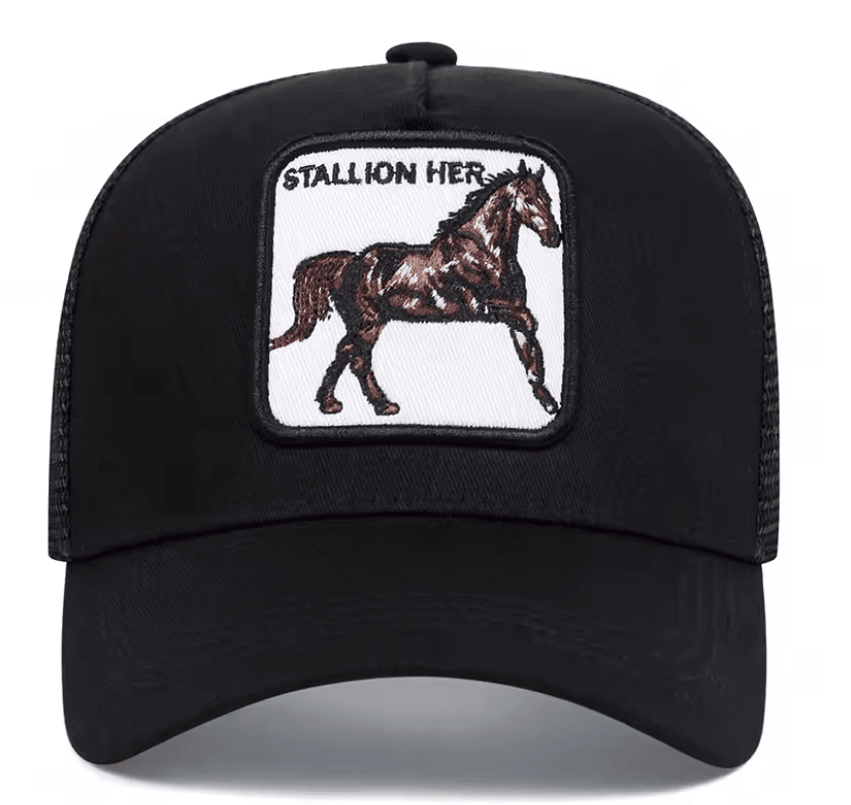 JOCKEY DE MALLA UNISEX AJUSTABLE HORSE NEGRO – ESTILO URBANO Y VENTILACIÓN PERFECTA LI28002N0092