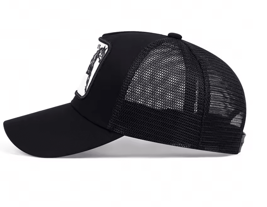 JOCKEY DE MALLA UNISEX AJUSTABLE HORSE NEGRO – ESTILO URBANO Y VENTILACIÓN PERFECTA LI28002N0093