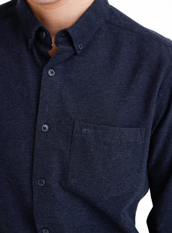 CAMISA HOMBRE FRANELA AZUL MARINO I5000N0793