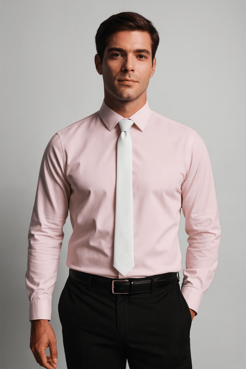 CAMISA DE VESTIR HOMBRE SLIM FIT ROSADA LI061N0501