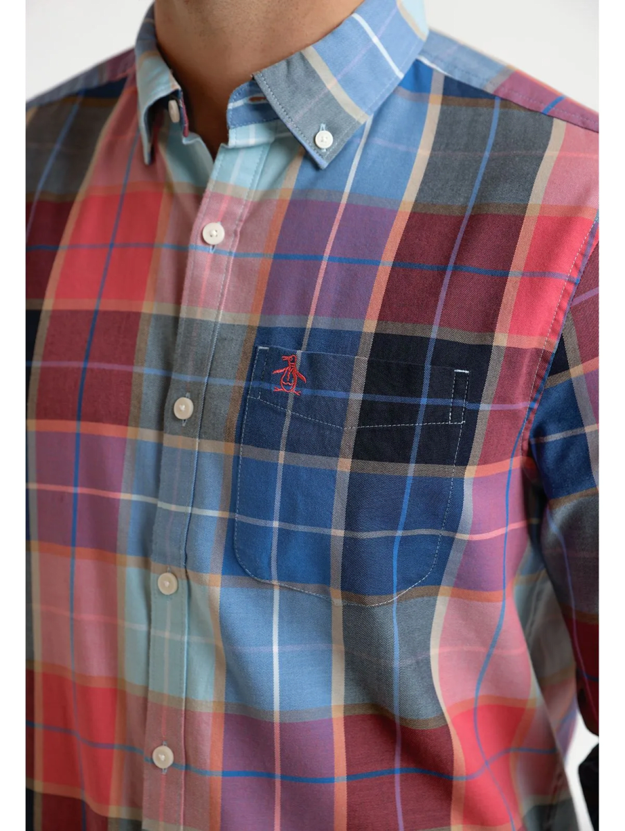 CAMISA A CUADROS AZUL V6000N0773