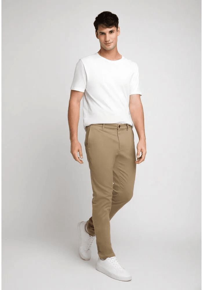 PANTALON CASUAL CHINO HOMBRE CAQUI V6002N0924