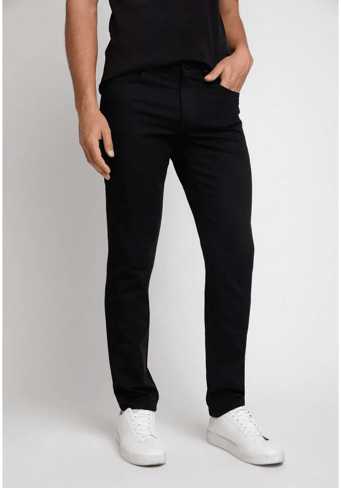 PANTALON HOMBRE CASUAL 5 BOLSILLOS NEGRO V6000N0091
