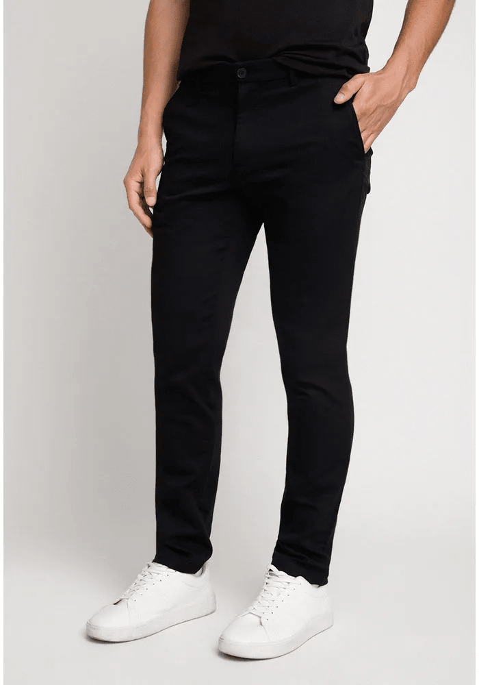 PANTALON CASUAL CHINO HOMBRE NEGRO V6002N0091