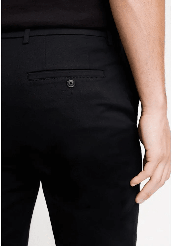 PANTALON CASUAL CHINO HOMBRE NEGRO V6002N0093
