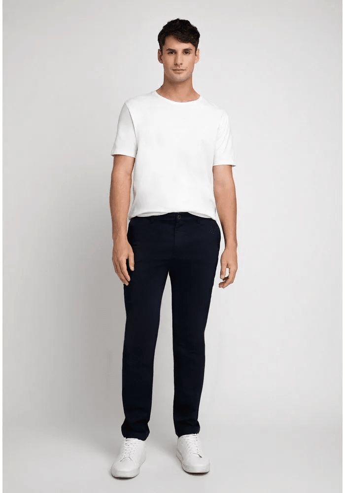 PANTALON CASUAL CHINO HOMBRE AZUL MARINO V6002N0794