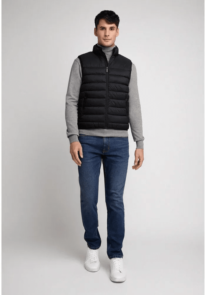 PARKA SIN MANGAS ACOLCHADA NEGRA V6000N0093