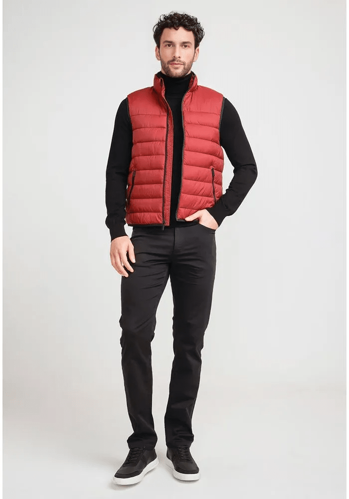 PARKA SIN MANGAS ACOLCHADA ROJA V6000N0544