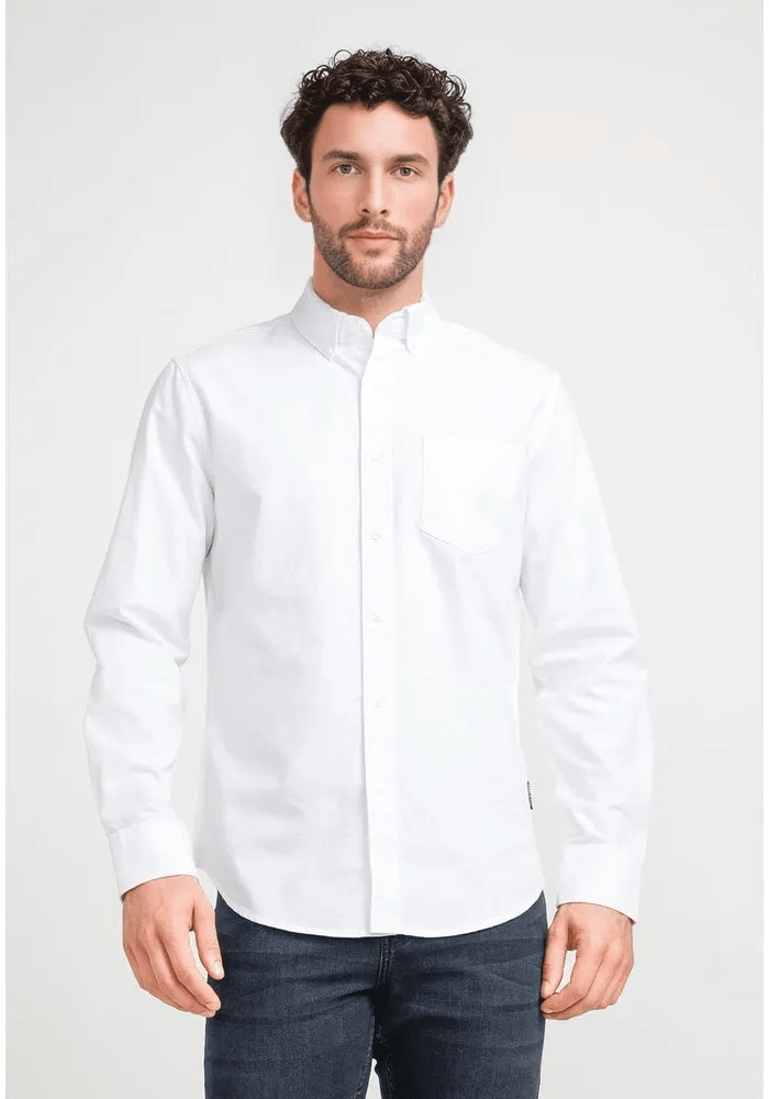 CAMISA CASUAL OXFORD BLANCA V6001N0011