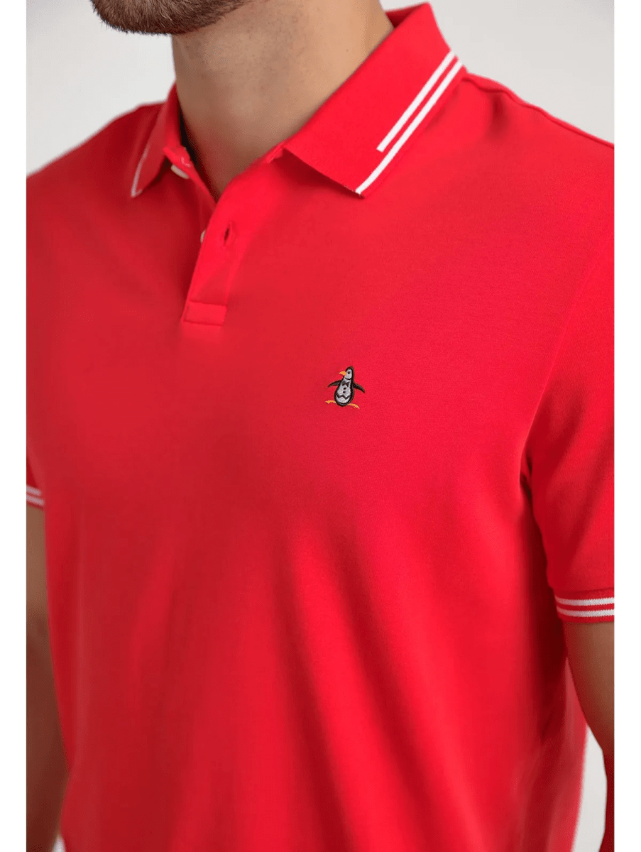 POLERA CASUAL POLO MANGA CORTA ROJO V6001N0543