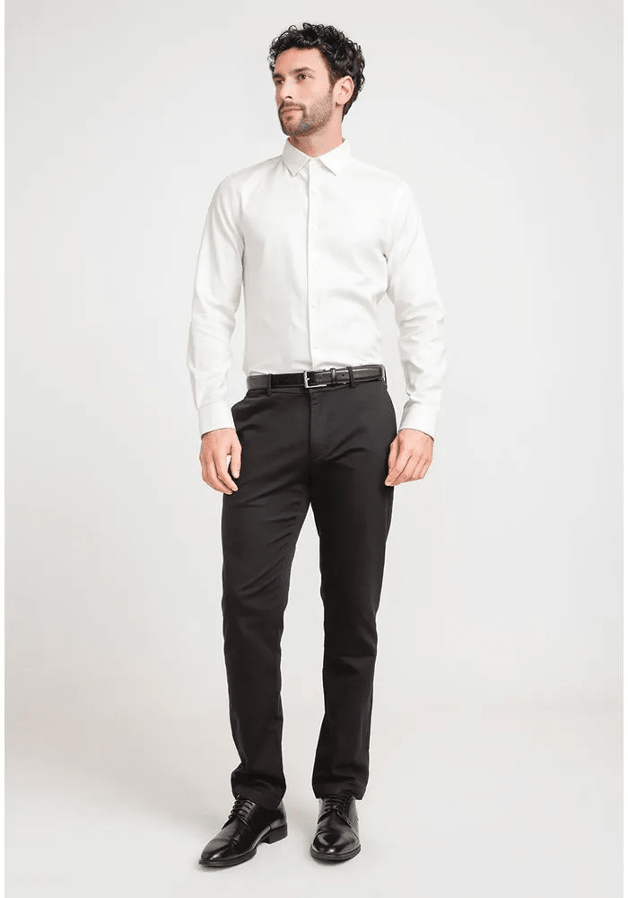 CAMISA CASUAL DOBBY BEIGE V6001N0354