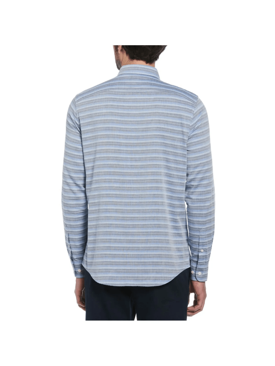 CAMISA CASUAL CON RAYAS PARA HOMBRE AZUL V6002N0772