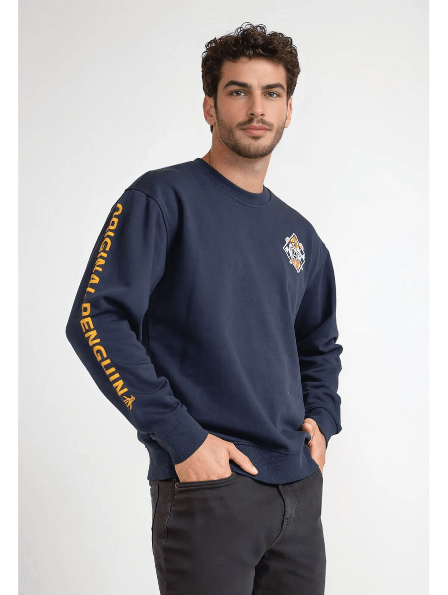 POLERON CASUAL HOMBRE AZUL MARINO V6002N0791