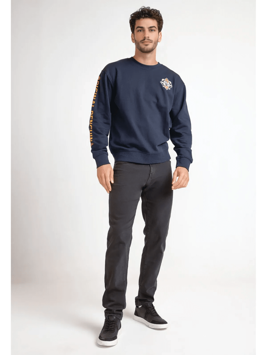 POLERON CASUAL HOMBRE AZUL MARINO V6002N0794