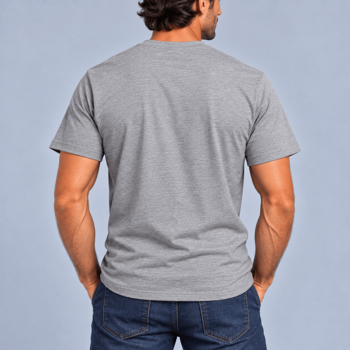 POLERA MANGA CORTA ESTAMPADA BASICA HOMBRE GRIS LI003N0033