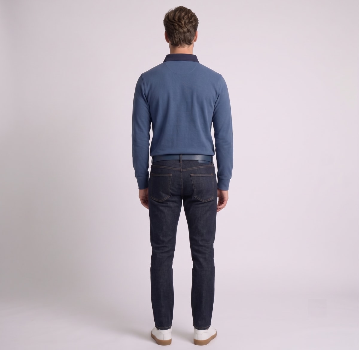 POLO MANGA LARGA RUGBY OPOSTO DENIM I6001N0842