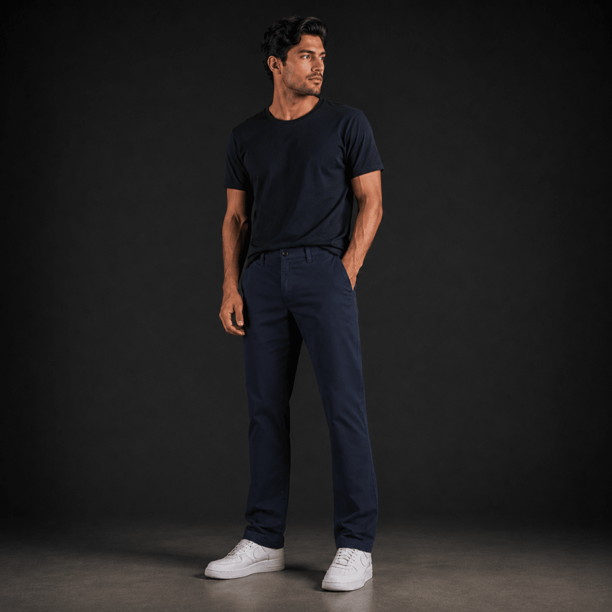 PANTALON CHINO AZUL DENIM I6000N0843
