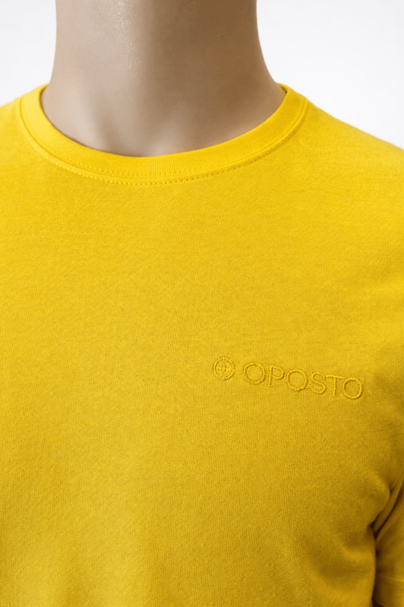 POLERA MANGA CORTA BASICA OPOSTO AMARILLO LI000N0243