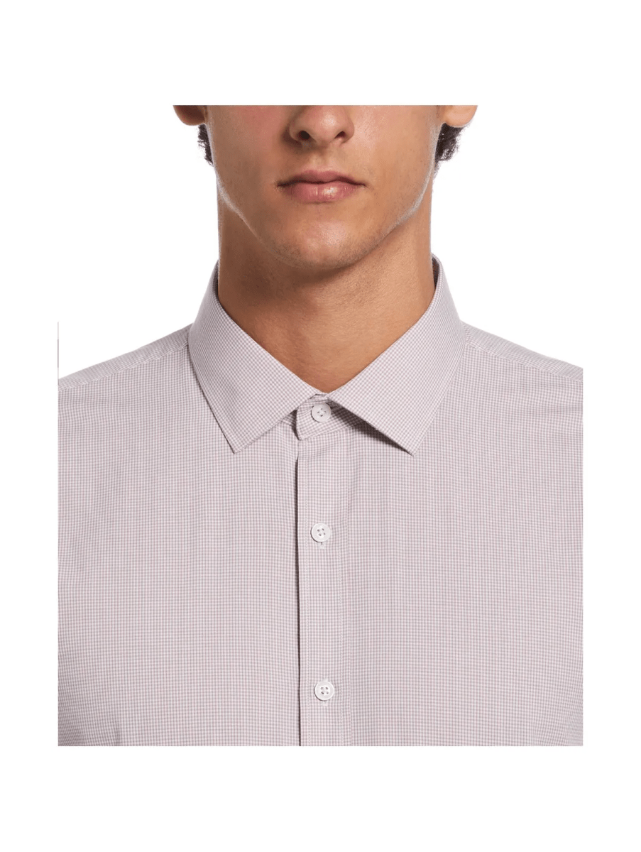 CAMISA DE VESTIR HOMBRE MICRODISEÑO BURDEO V6004N0563